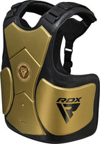 RDX Chest Guard MMA Training, Maya Hide Leather MARK Pro TRI-LIRA Padded Adjustable Body Protector