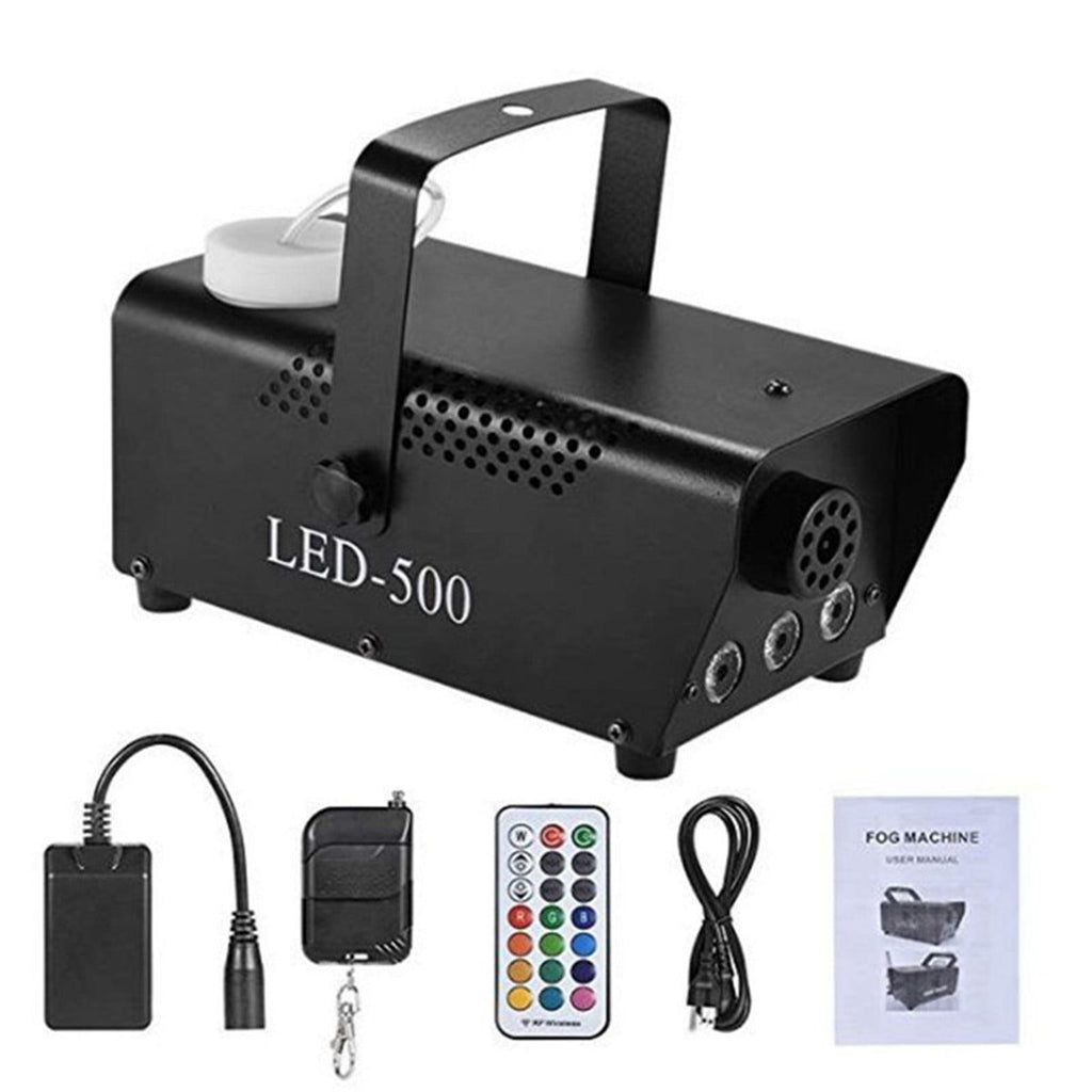 Viafly Wireless Control LED 500W Fog Smoke Machine Remote RGB Color Smoke Ejector LED QWEGF2141