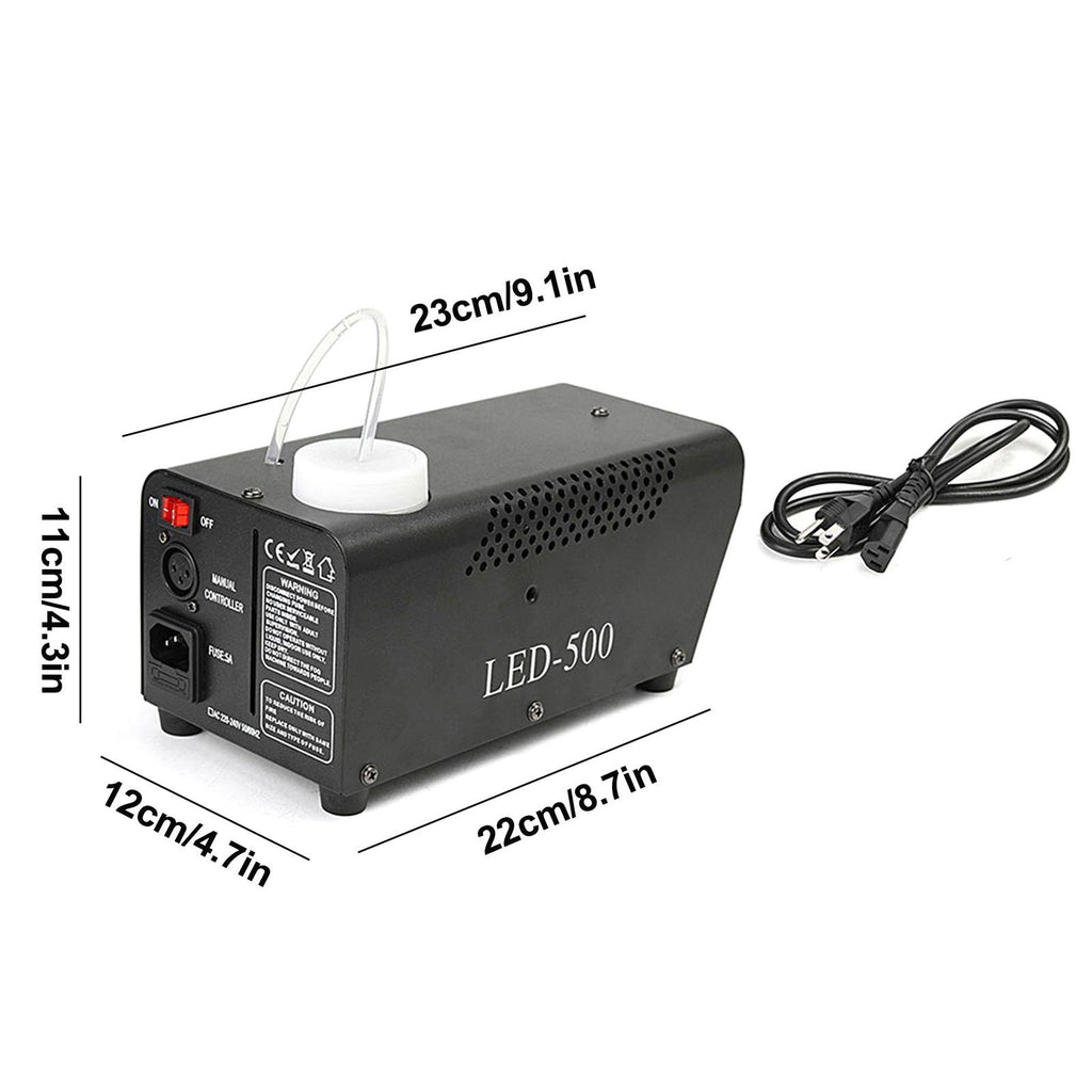 Viafly LED 500W Fog Smoke Machine Remote RGB Color Smoke Ejector LED QWEGF8619