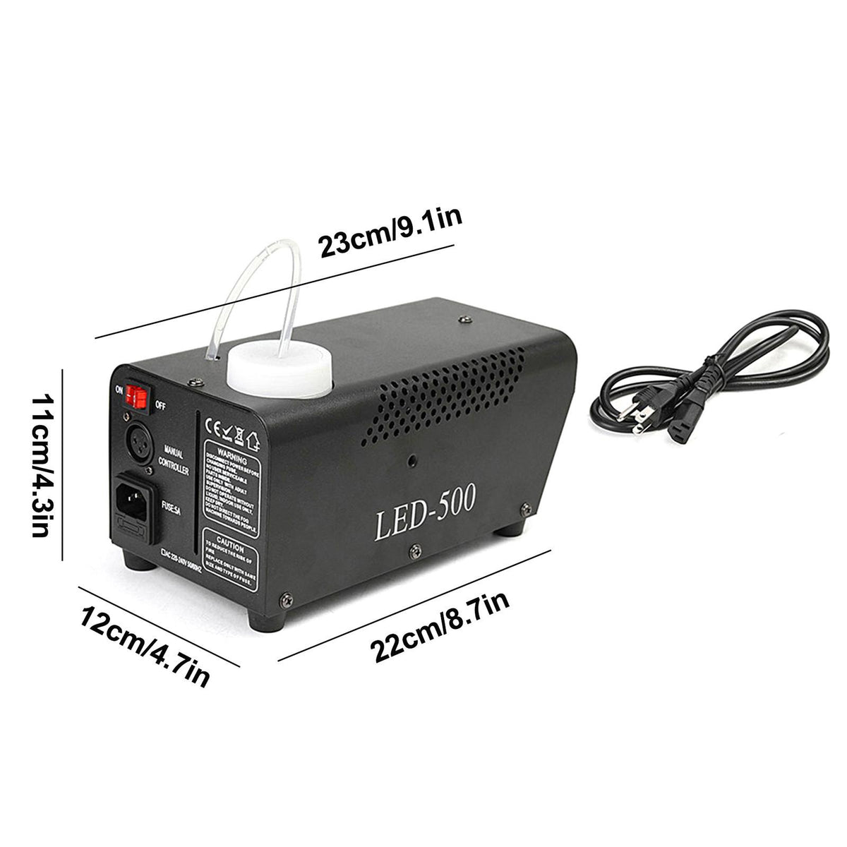 Viafly LED 500W Fog Smoke Machine Remote RGB Color Smoke Ejector LED QWEGF8619