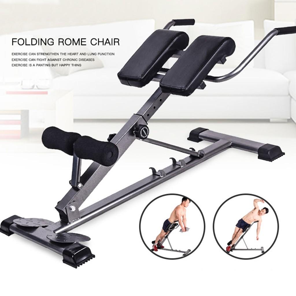 Adjustable Roman Chair Back Hyperextension Bench for Strengthening Abs