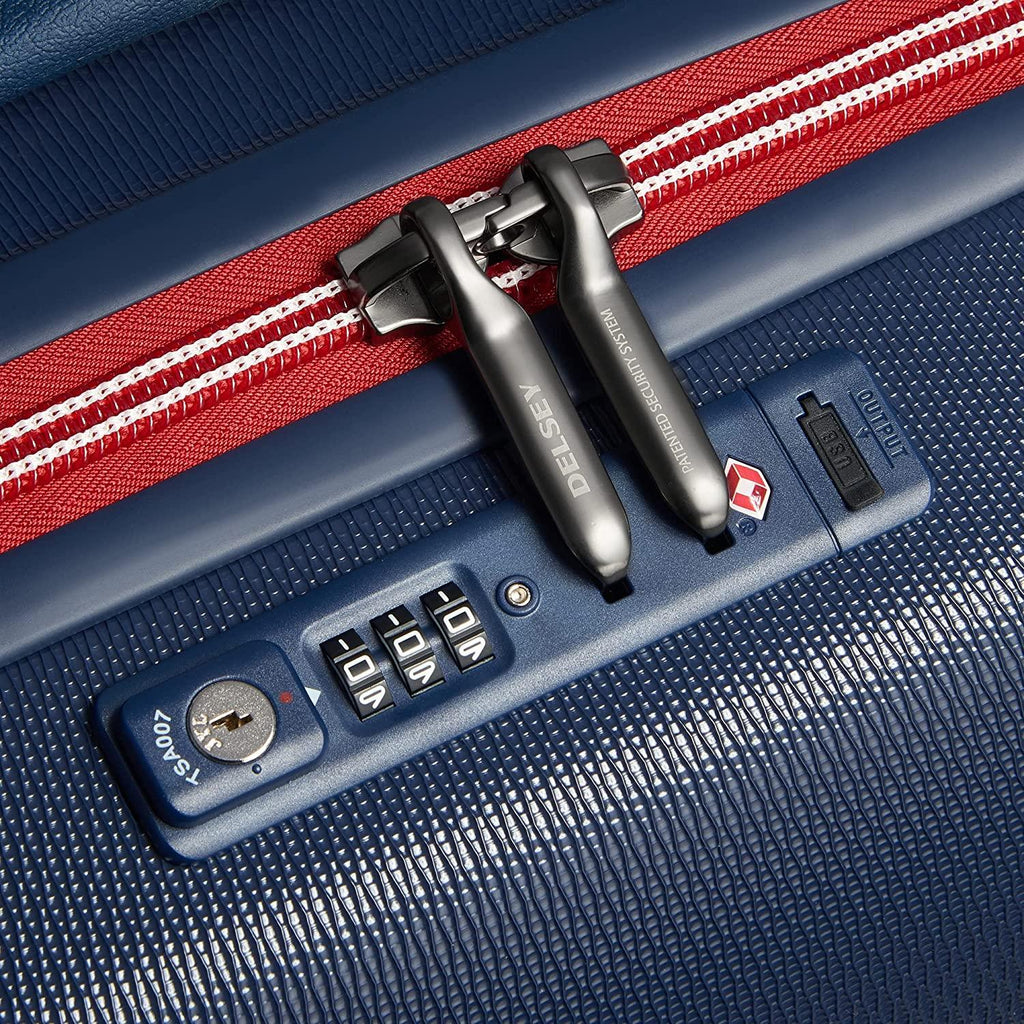 Chatelet Hardside Luggage with Spinner Wheels, Navy, 3 Piece Set 19/24/28