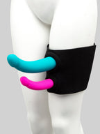 Sportsheets Dual Penetration Thigh Strap-On Harness, Black