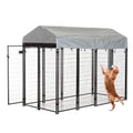 8 Panel Pet Playpen Indoor Outdoor Dog Playpen,Portable Folding Puppy Playpen for Small/Medium/LarDogs,Garden House Dog Fence Metal Exercise Pen,24",30",36",42",48" (Adjustable Shape/Heavy Duty)