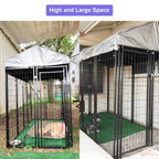 8 Panel Pet Playpen Indoor Outdoor Dog Playpen,Portable Folding Puppy Playpen for Small/Medium/LarDogs,Garden House Dog Fence Metal Exercise Pen,24",30",36",42",48" (Adjustable Shape/Heavy Duty)