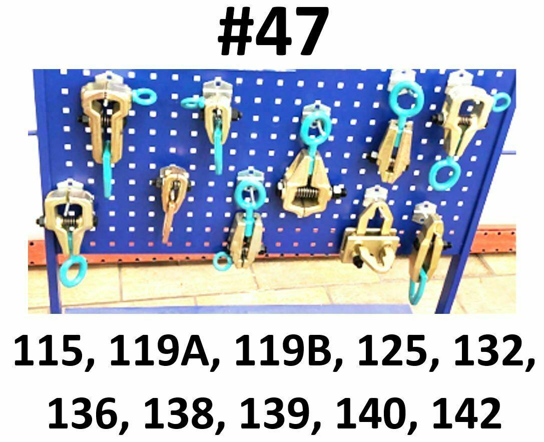 SET#47 AUTO BODY FRAME MACHINE TOOLS HEAVY 10 PIECE  CLAMPS MEGA