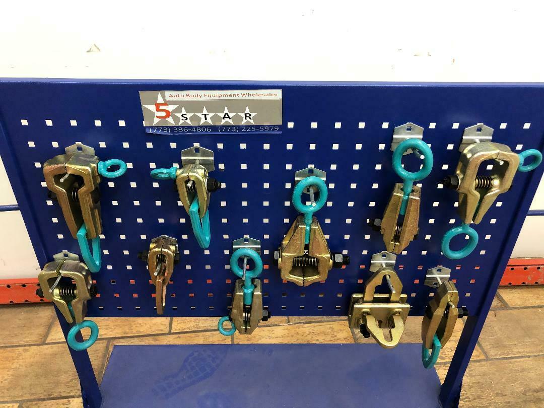 SET#47 AUTO BODY FRAME MACHINE TOOLS HEAVY 10 PIECE  CLAMPS MEGA