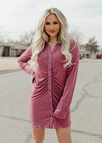 button dress