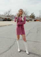 button dress