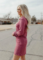 button dress