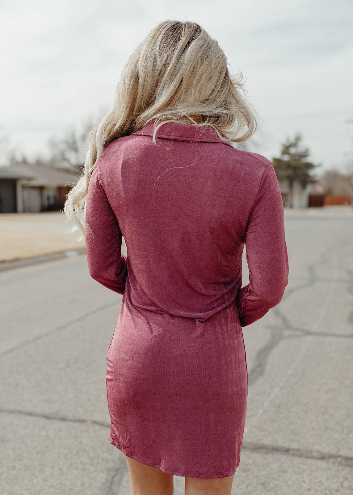 button dress