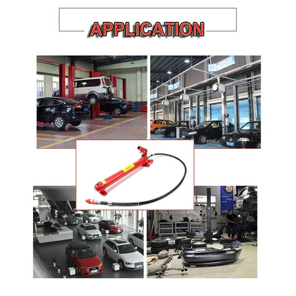 20 Ton Car Hydraulic Power Jack Frame Body Repair Kit Van Auto Shop Tool US FAST