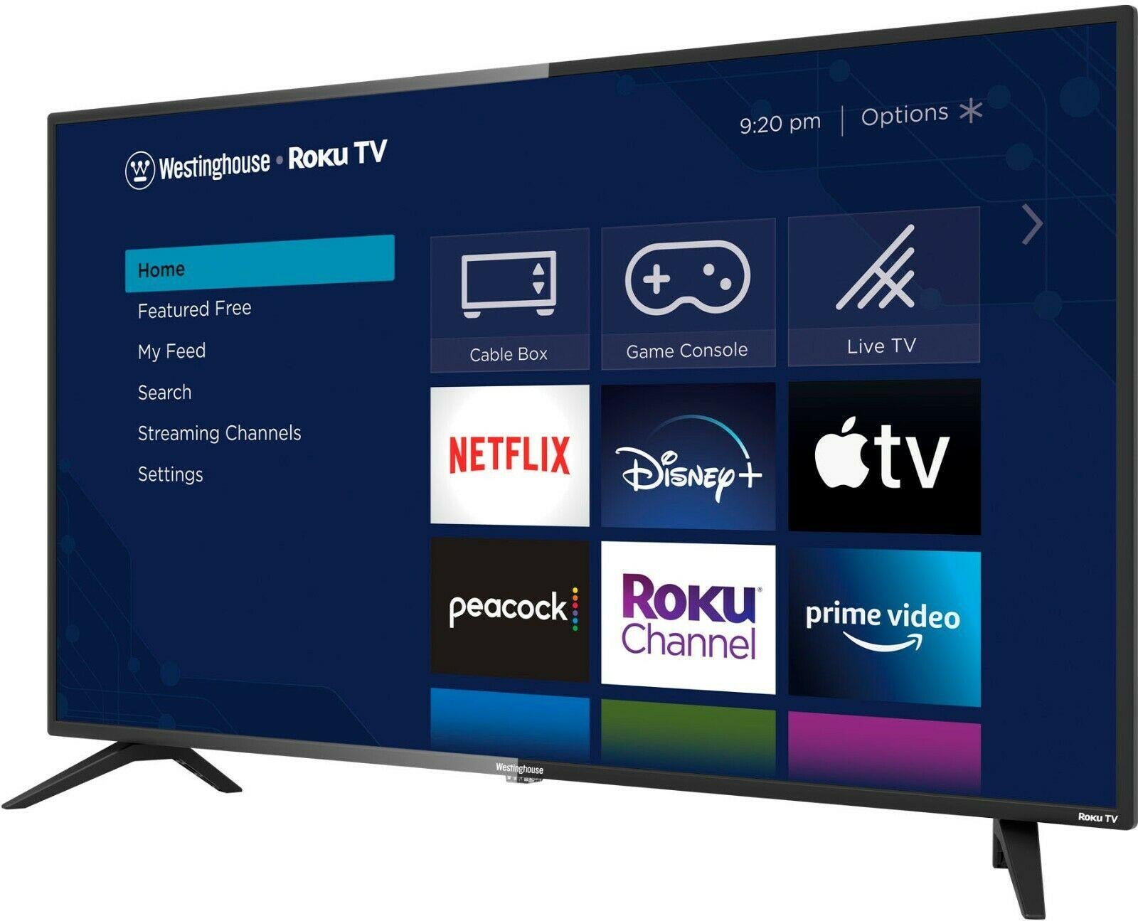 westinghouse 43" full hd smart led roku tv