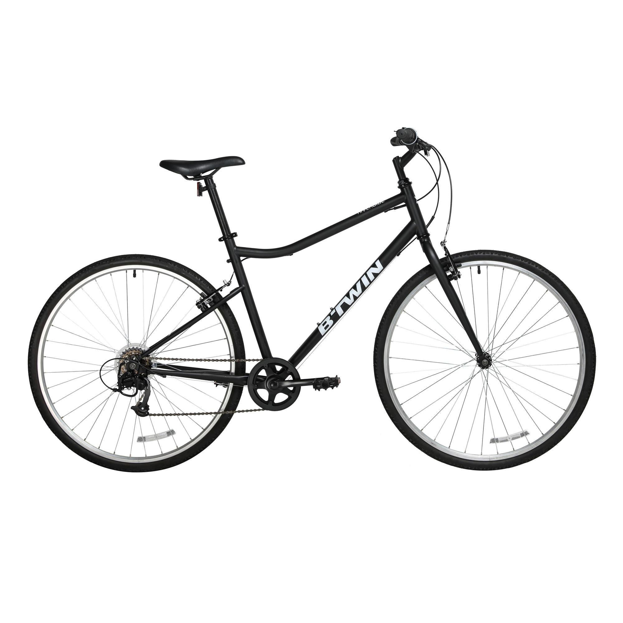 Decathlon  Hybrid Bike 100, 700c, Black, Large