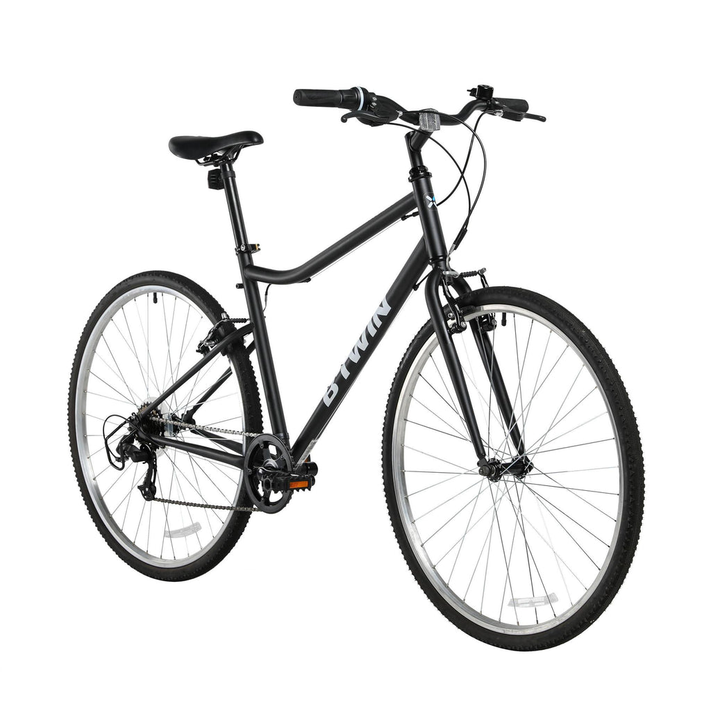 Decathlon  Hybrid Bike 100, 700c, Black, Large