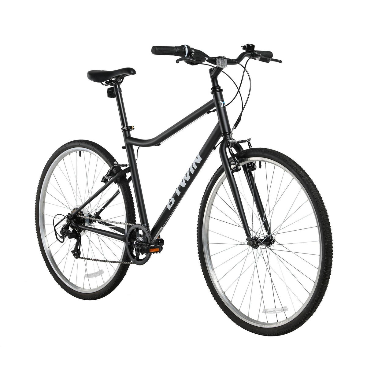 Decathlon  Hybrid Bike 100, 700c, Black, Large