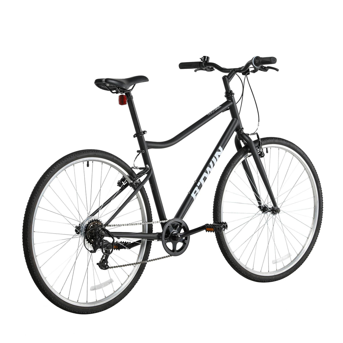 Decathlon  Hybrid Bike 100, 700c, Black, Large