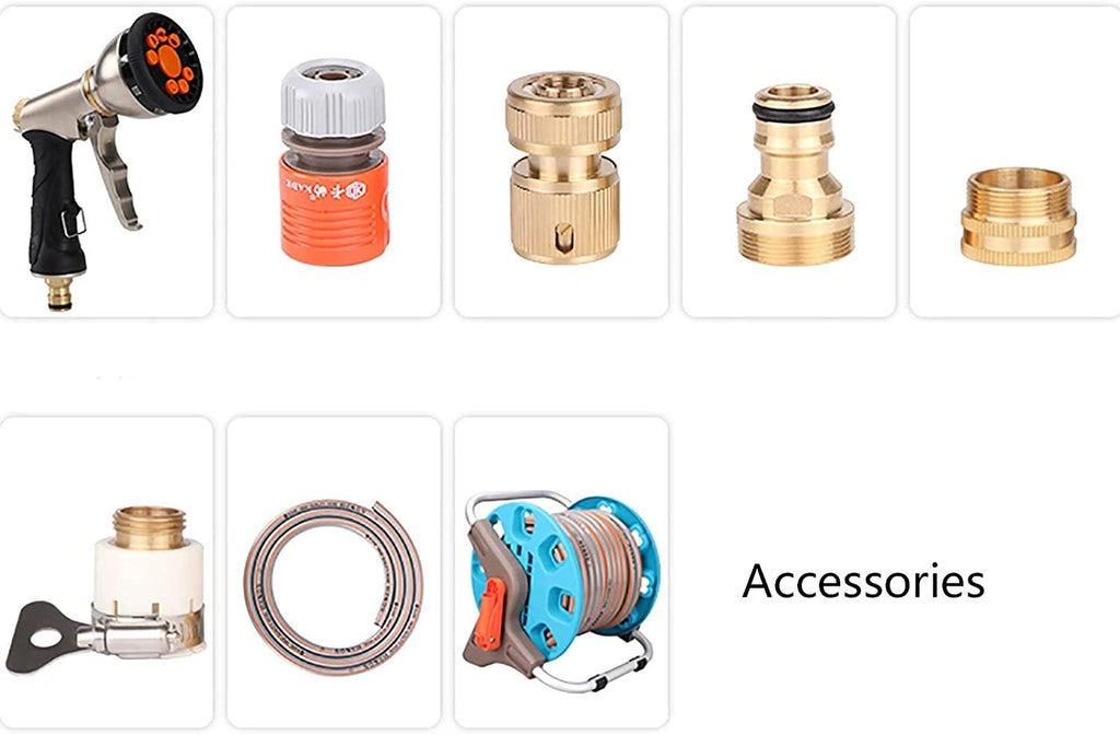 Garden Hoses Expandable Garden Hose - Flexible Water Hose Solid Brass Connector with 9 Function Nozzle and Storage Bag, Expanding Hose for Watering Flowers, Lawn, Cleaning (Size : 10m)