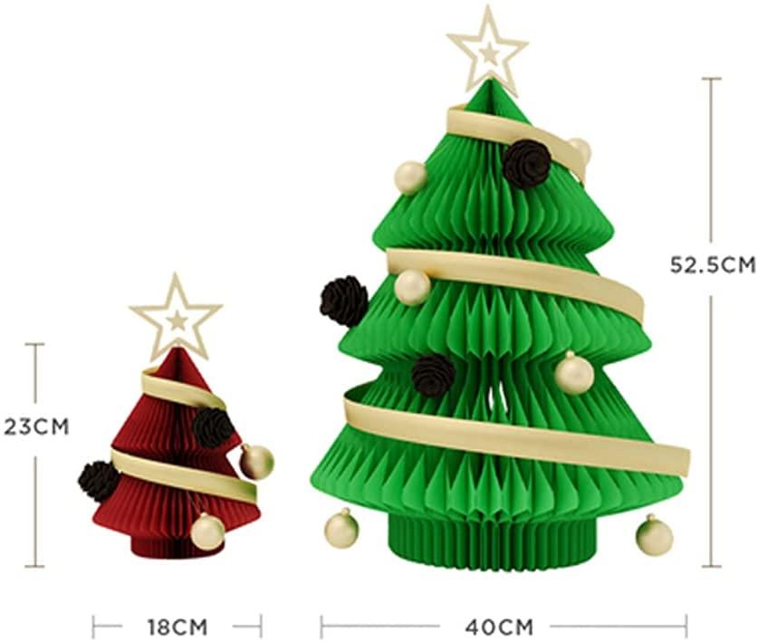 Sxcespp Folding Modern Home Christmas Decoration丨Paper Christmas Holiday Party Decoration Christmas Tree丨Suitable for Home, Shopping Malls, Window Decoration