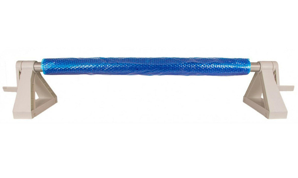 gli cyclone in-ground swimming pool solar blanket cover reel up to 20' wide pool