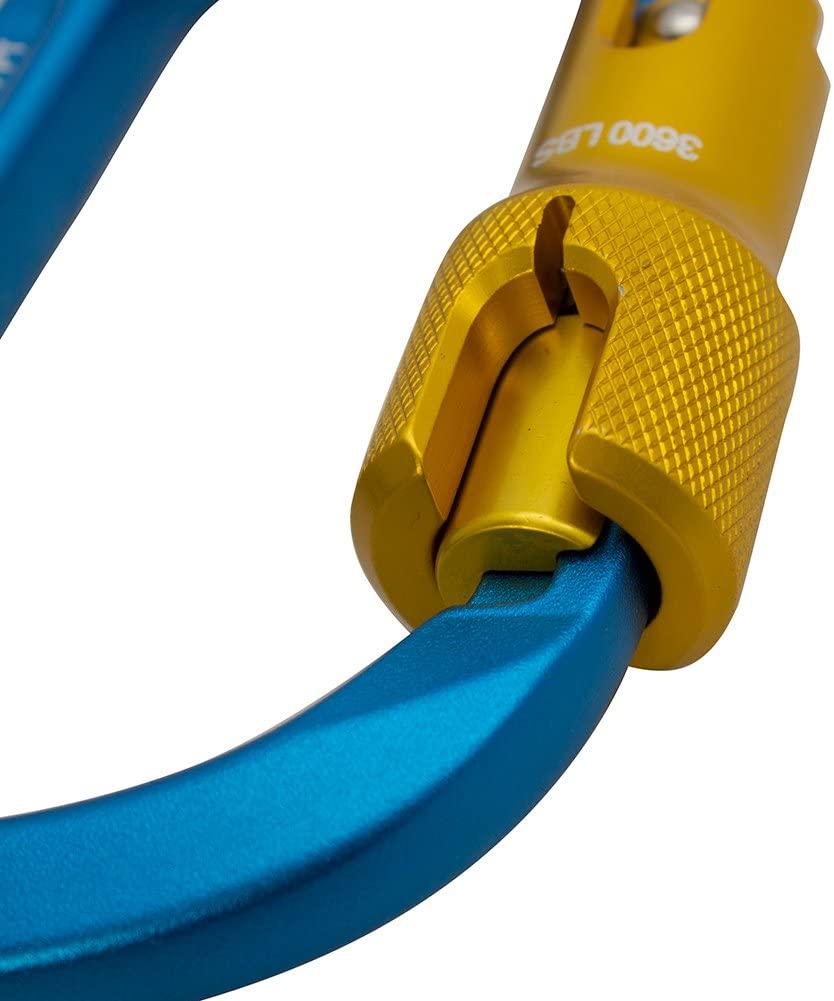 Fusion Climb Swift Aluminum Triple Lock Modified D Shape High Strength Carabiner 10-Pack
