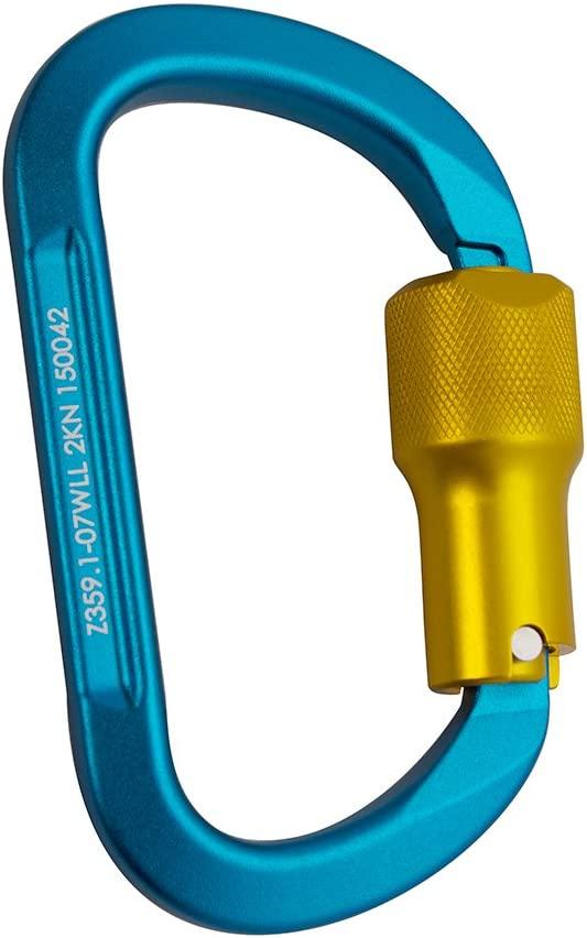 Fusion Climb Swift Aluminum Triple Lock Modified D Shape High Strength Carabiner 10-Pack