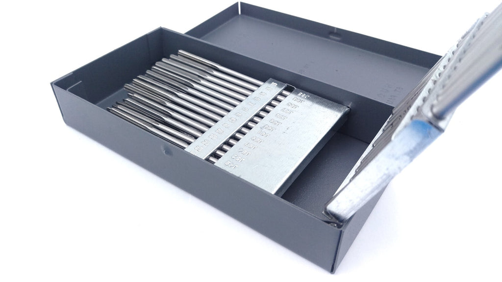 60 Pcs No.1 to No.60 Hss Ansi ChucReamer Set in Huot USA Index Metal Box, 5500-Sk00 | 60 Pc Set, Straight Shank, Straight Flute, Right-Hand Cut, +0.0001 to +0.0005 in Tolerance, Huot Box