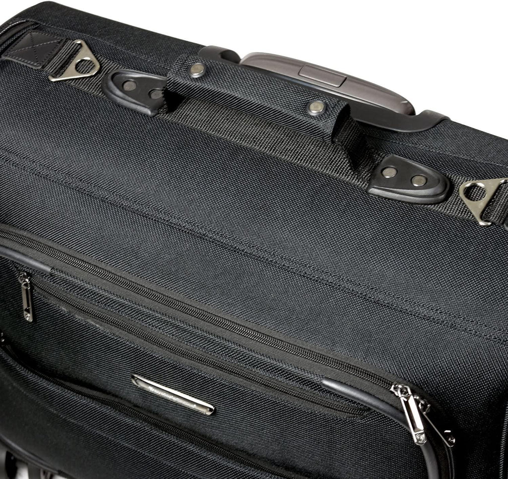 Carry-On Softside 8-Wheeled Spinner Garment Bag Luggage, Black, 21-Inch