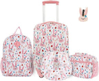 Kids' 5 Piece Luggage Travel Set, Bunny