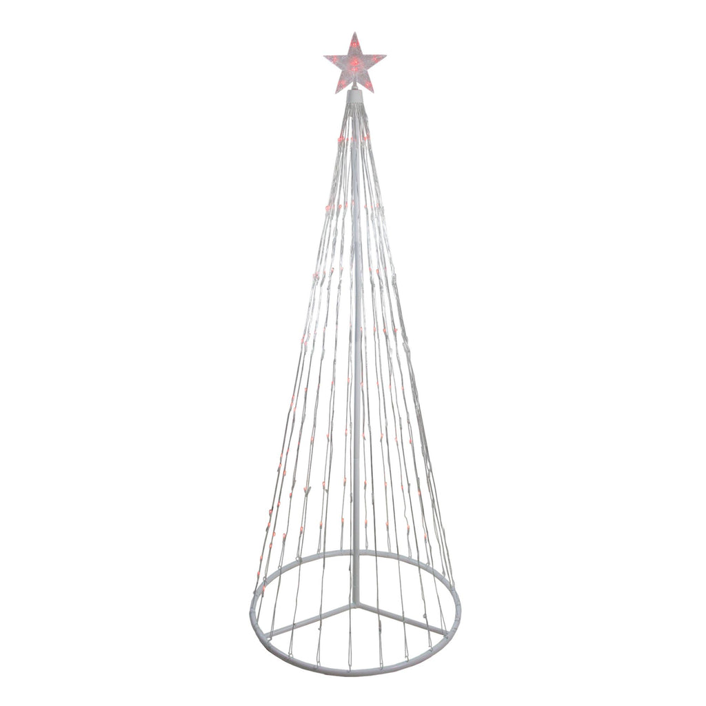 6' Red LED Lighted Show Cone Christmas Tree Outdoor Decoration