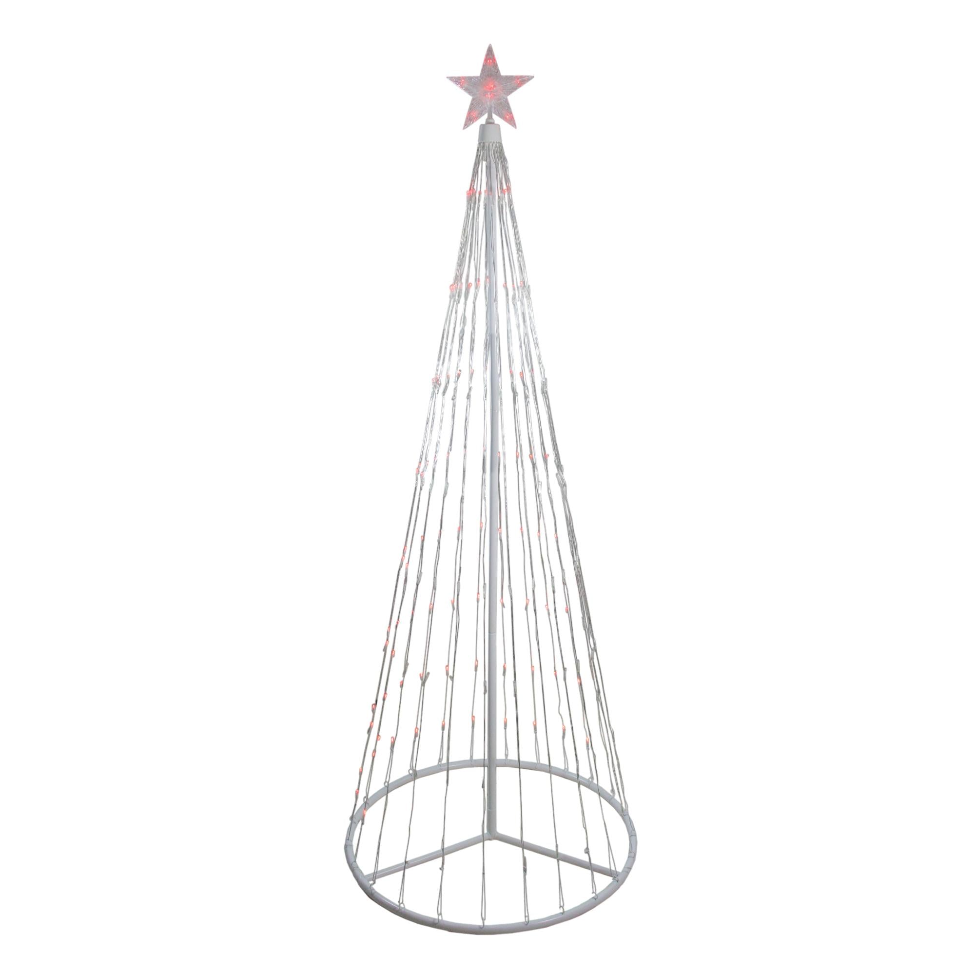 6' Red LED Lighted Show Cone Christmas Tree Outdoor Decoration