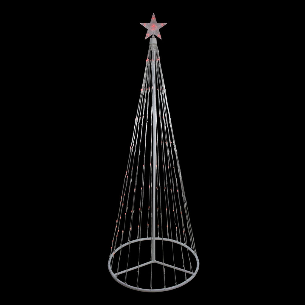 6' Red LED Lighted Show Cone Christmas Tree Outdoor Decoration