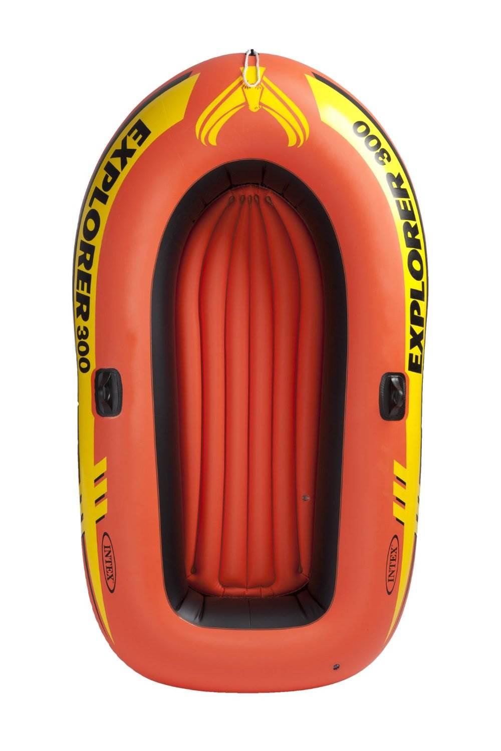 Explorer 300 Inflatable Fishing 3 Person Raft Boat w/ Pump &amp; Oars (6 Pack)