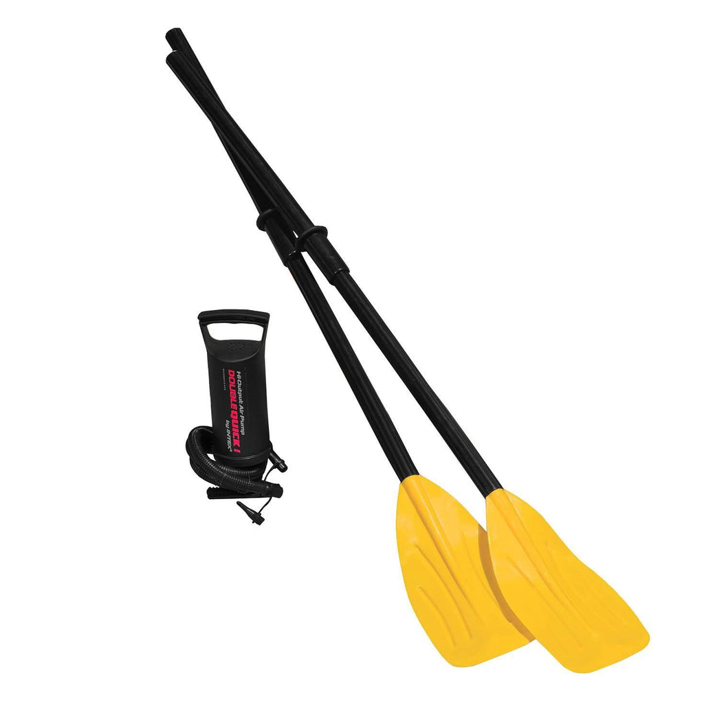 Explorer 300 Inflatable Fishing 3 Person Raft Boat w/ Pump &amp; Oars (6 Pack)