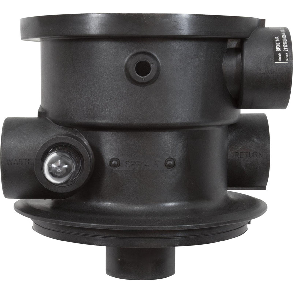 Hayward Body, Hayward SP0714T Vari-Flo Valve, with Sight Glass