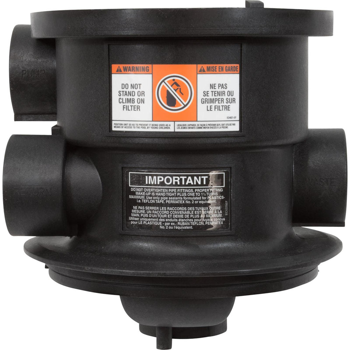 Hayward Body, Hayward SP0714T Vari-Flo Valve, with Sight Glass
