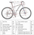 29” /27.5" Mountain Bike Lightweight Aluminum Frame Front Suspension Daul Disc Brakes 21 Speed Mens Bicycle 29er