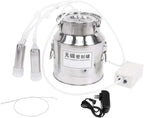 milking machine kit for cow sheep, adjustable vacuum pump milker automatic milker milking machine for home, portable electric milker livestock milking equipment(14l)(#1)