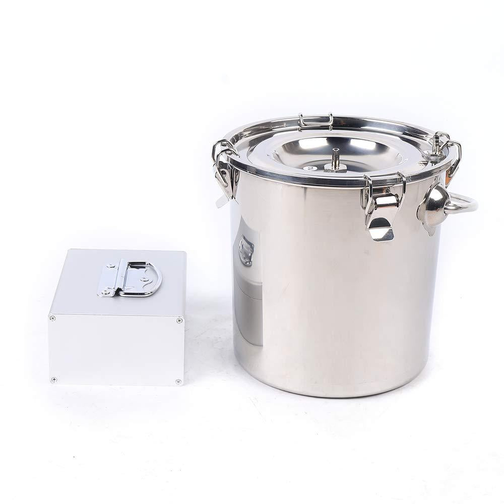 dyrabrest pulsation milking machine single bucket piston vacuum pulsation milking machine 304 stainless steel goat cow milking supplies for cows cattle or sheep optional (for cow 5l)