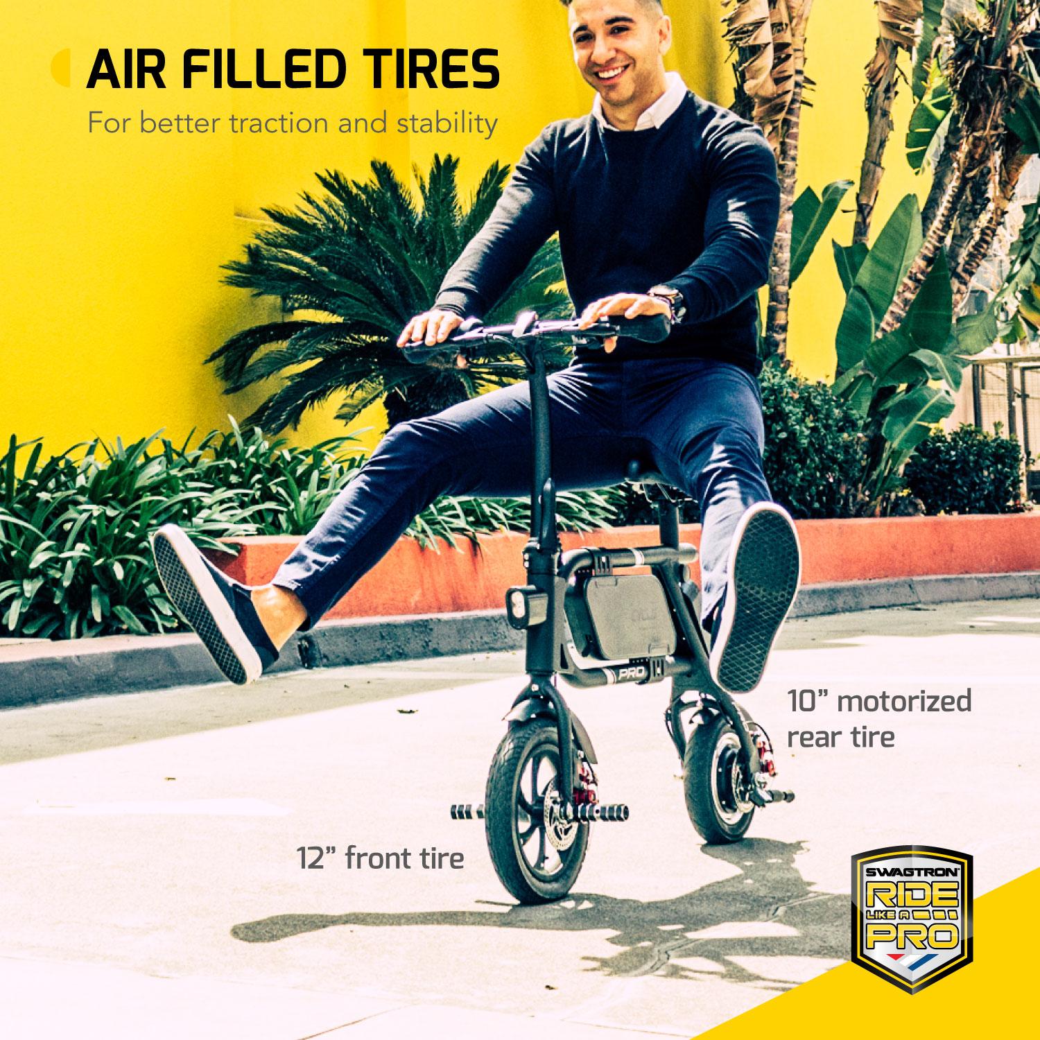 Swagtron Swag cycle Pro Pedal-Electric Scooter Rider