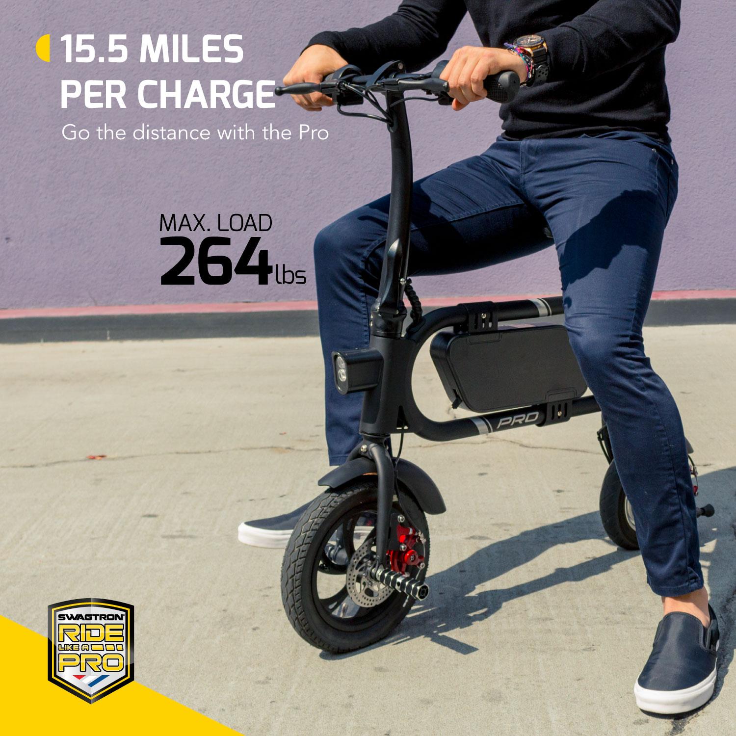 Swagtron Swag cycle Pro Pedal-Electric Scooter Rider