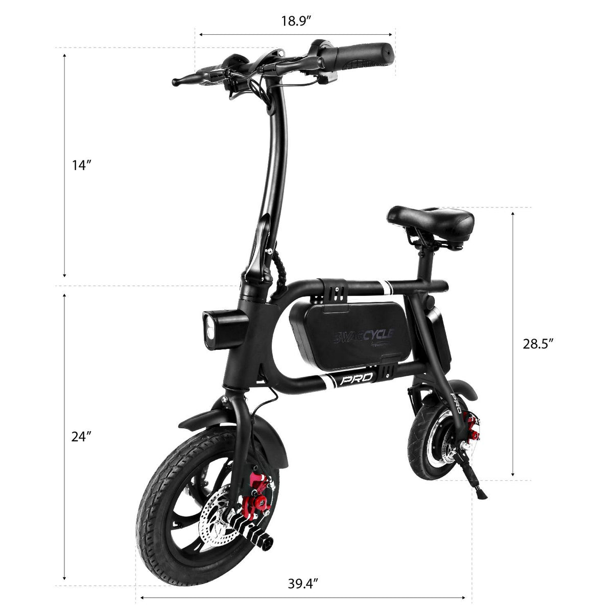Swagtron Swag cycle Pro Pedal-Electric Scooter Rider
