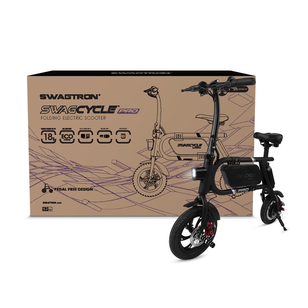 Swagtron Swag cycle Pro Pedal-Electric Scooter Rider
