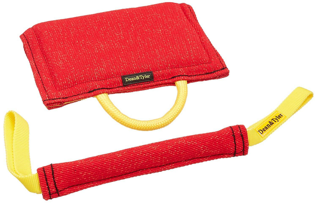 Dean &amp; Tyler 2-Piece Professional Training Bundle Set for Dogs with 1 Puppy Sve/1 French Linen Pocket Tug