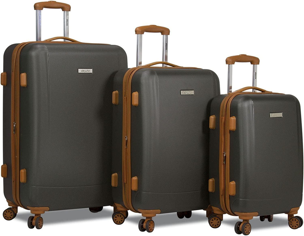 Legion Generation 3-pc Hardside Spinner TSA Combination Lock Luggage Set, Charcoal, 3-Piece