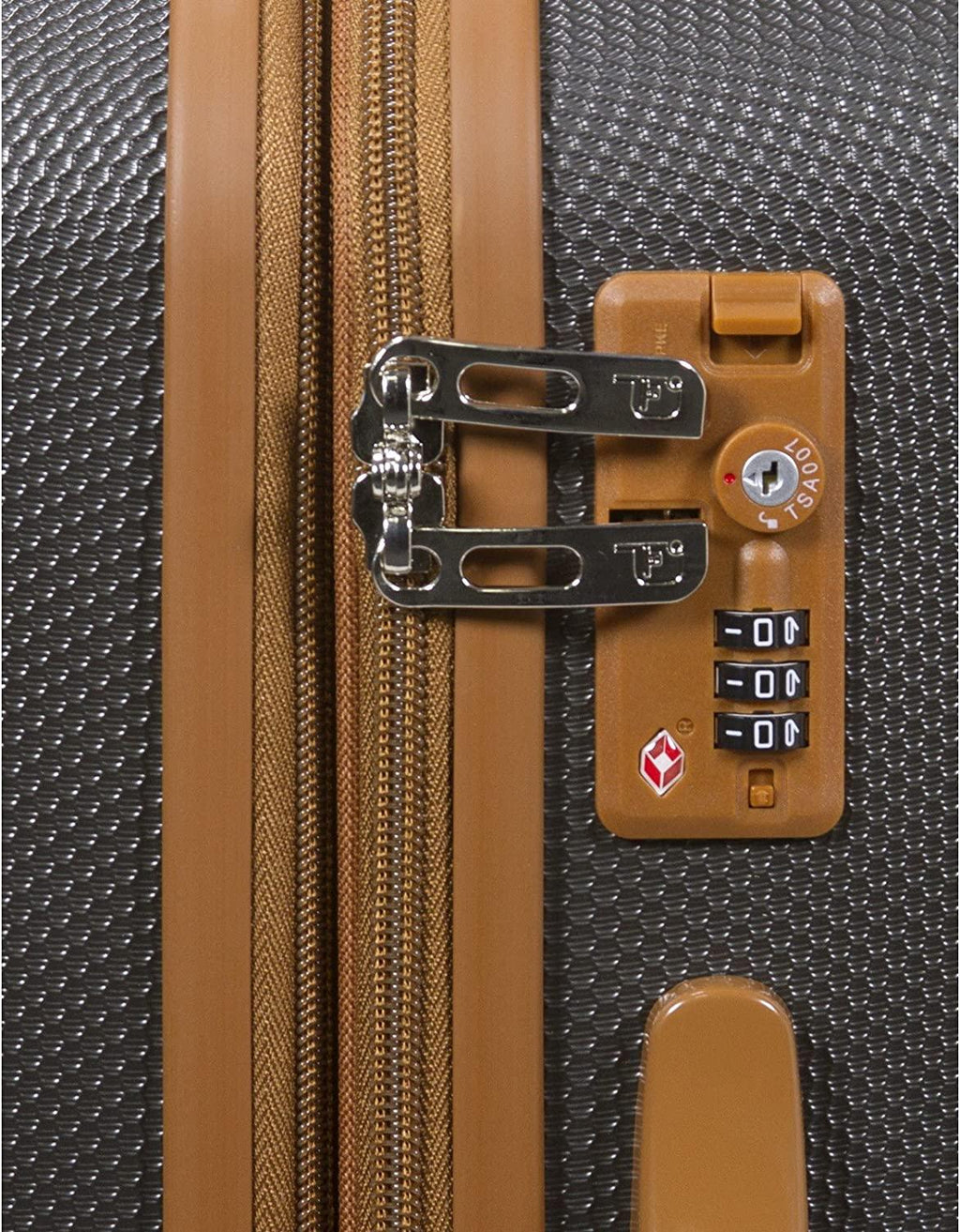 Legion Generation 3-pc Hardside Spinner TSA Combination Lock Luggage Set, Charcoal, 3-Piece