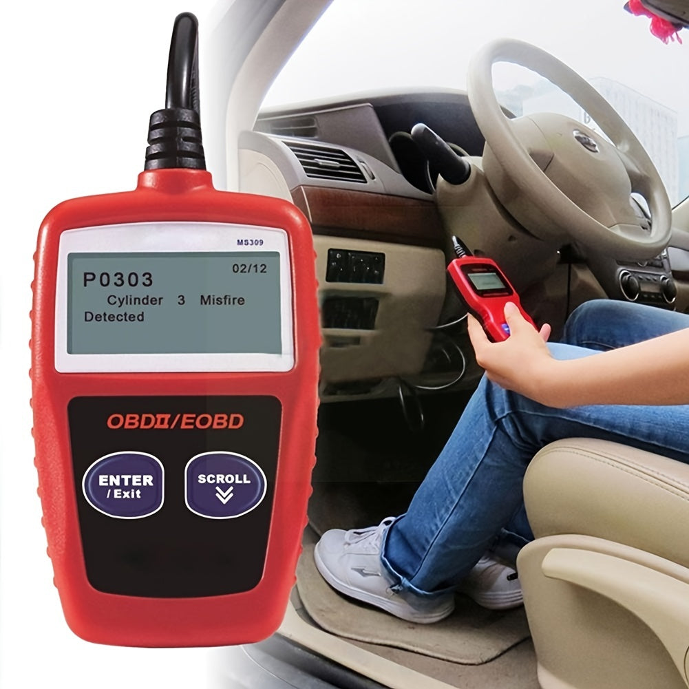 MS300 OBD2 Scanner: Turn Off Check Engine Light & Read/Erase Fault Codes Instantly!