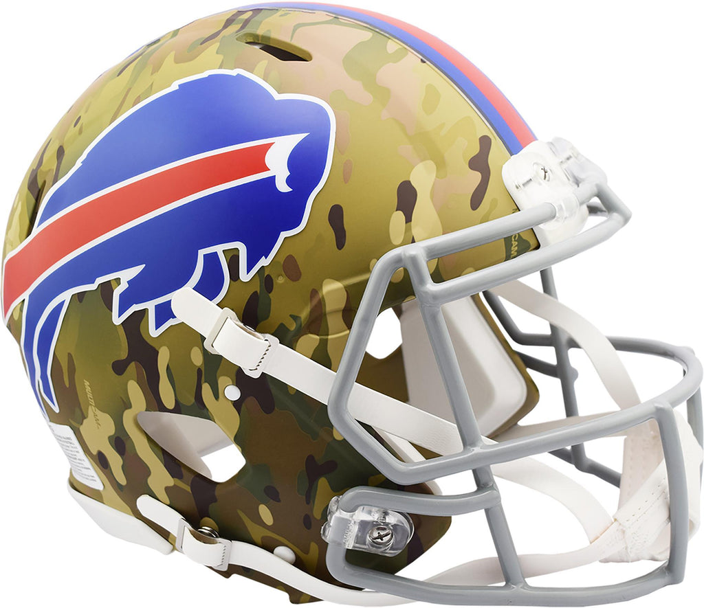 Riddell Buffalo Bills Camo Alternate Revolution Speed Authentic Football Helmet