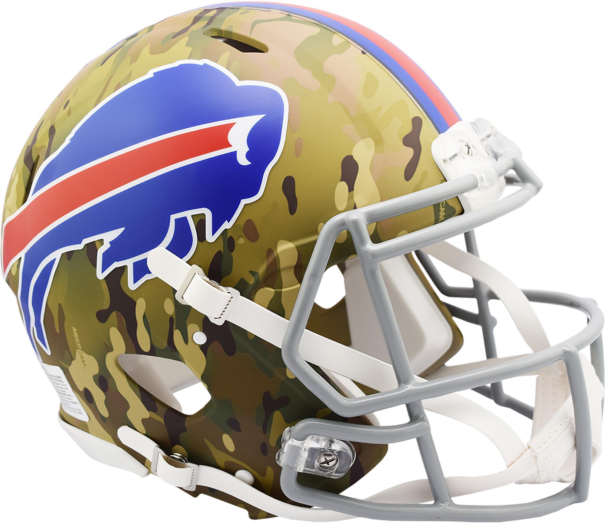 Riddell Buffalo Bills Camo Alternate Revolution Speed Authentic Football Helmet