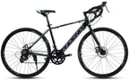 GJZM Adult Road Bike 14 Speed 700C Wheels Road Bicycle Alloy Frame Bicycle with Disc Brakes Perfect for Road Or Dirt Trail Touring Gray-Grey
